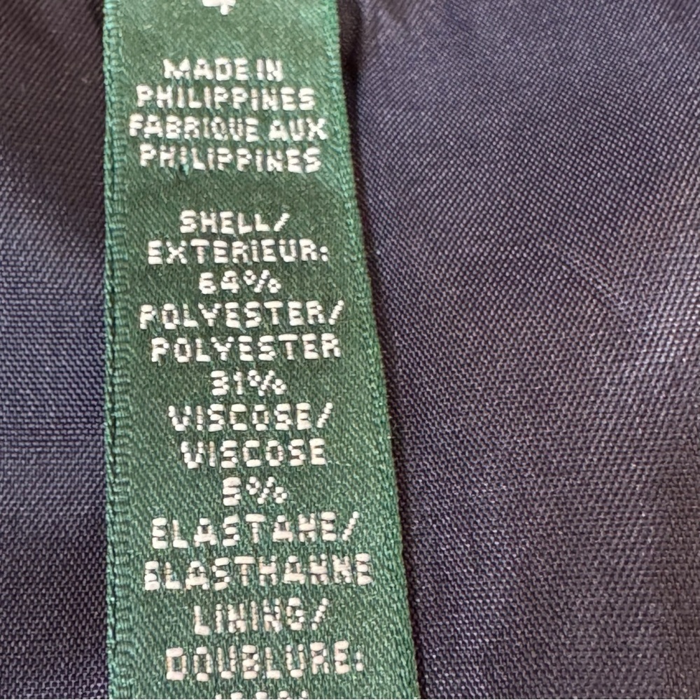 Lauren Ralph Lauren Made in USA Vintage Classic Ribbed Blazer - Picture 7 of 8
